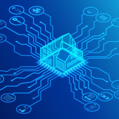 Smart house. All functions are powered by the main CPU. Safety and comfort system.